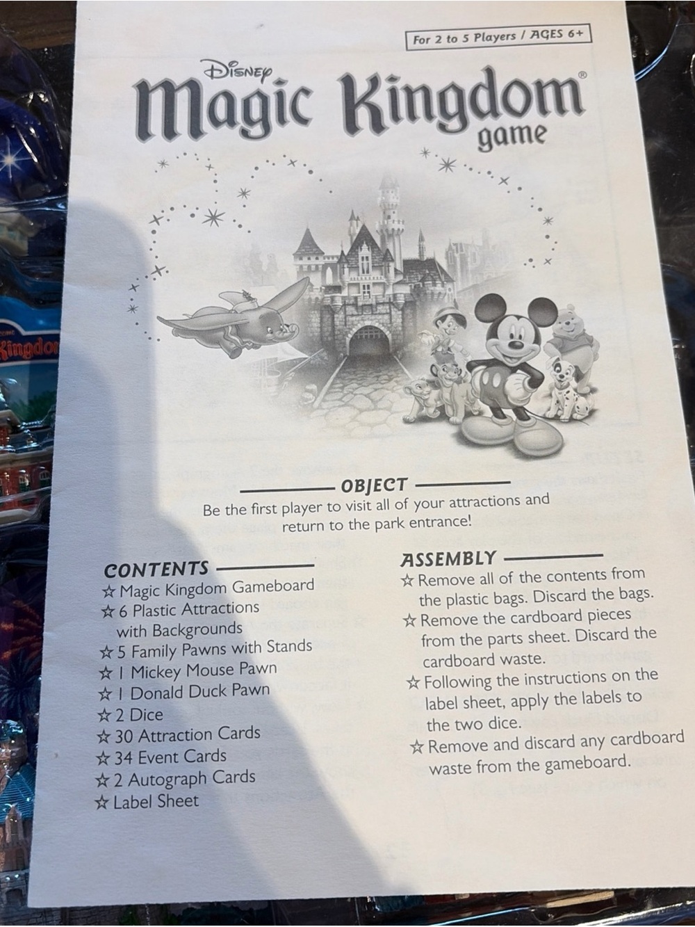 Disney Magic Kingdom Board Game 2004 100% Complete w/ Instructions - Picture 14 of 14